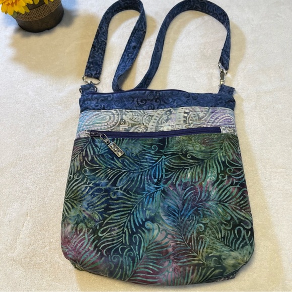 Handbags - Blue and green Women’s quilted Crossbody bag